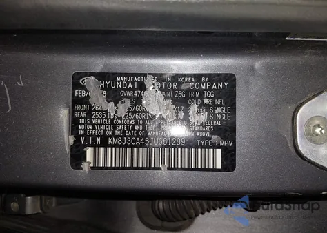 2018 Hyundai Tucson Sel from USA, damaged, VIN KM8J3CA45JU681289
